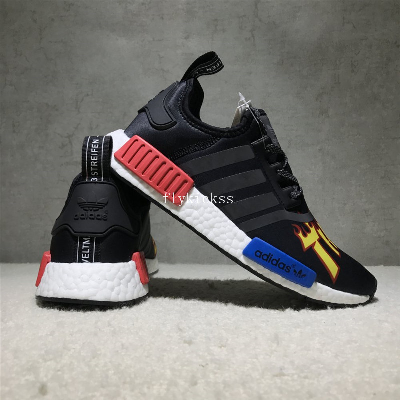 Thrasher X Adidas NMD Black Real Boost